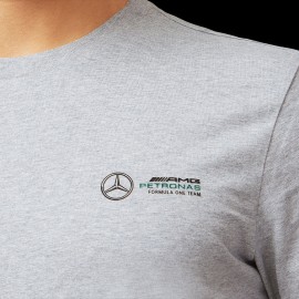 Mercedes AMG Petronas F1 Small logo T-shirt Gray 701202265-002 - unisex