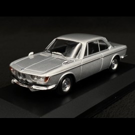 BMW 2000 CS Coupe 1967 Silver Grey 1/43 Minichamps 940025081