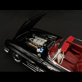 Mercedes-Benz 300 SL Roadster type W198 1958 Black 1/18 Minichamps 180039036