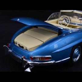 Mercedes-Benz 300 SL Roadster W198 1958 Metallic Blue 1/18 Minichamps 180039042